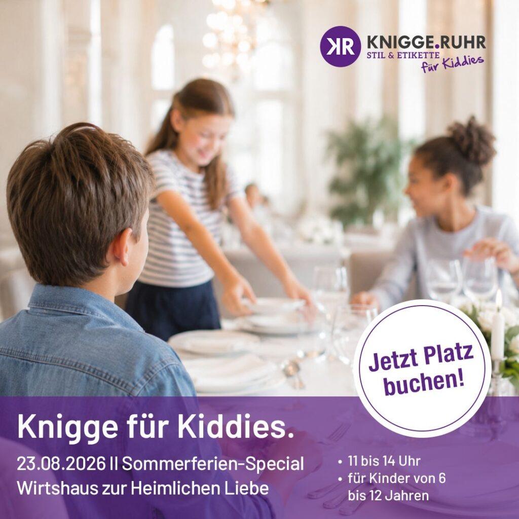 Knigge für Kiddies in der heimlichen Liebe